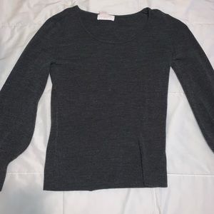 Grey crew neck sweater
